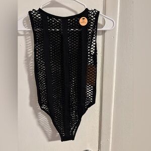 Classic Black Mesh women One Piece